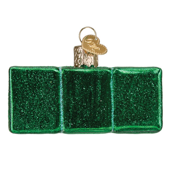 MAHJONG GLASS HOLIDAY ORNAMENT