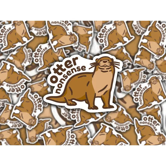 OTTER NONSENSE STICKER