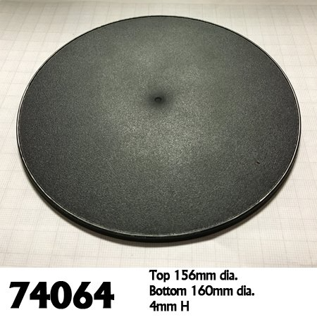 160MM ROUND GAMING BASES (4)