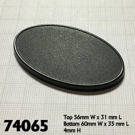60MM X 35MM OVAL BASES (10)