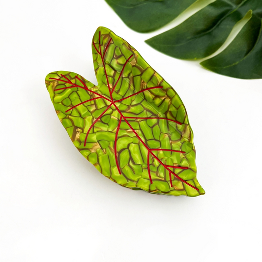CALADIUM LEAF HAIR CLAW