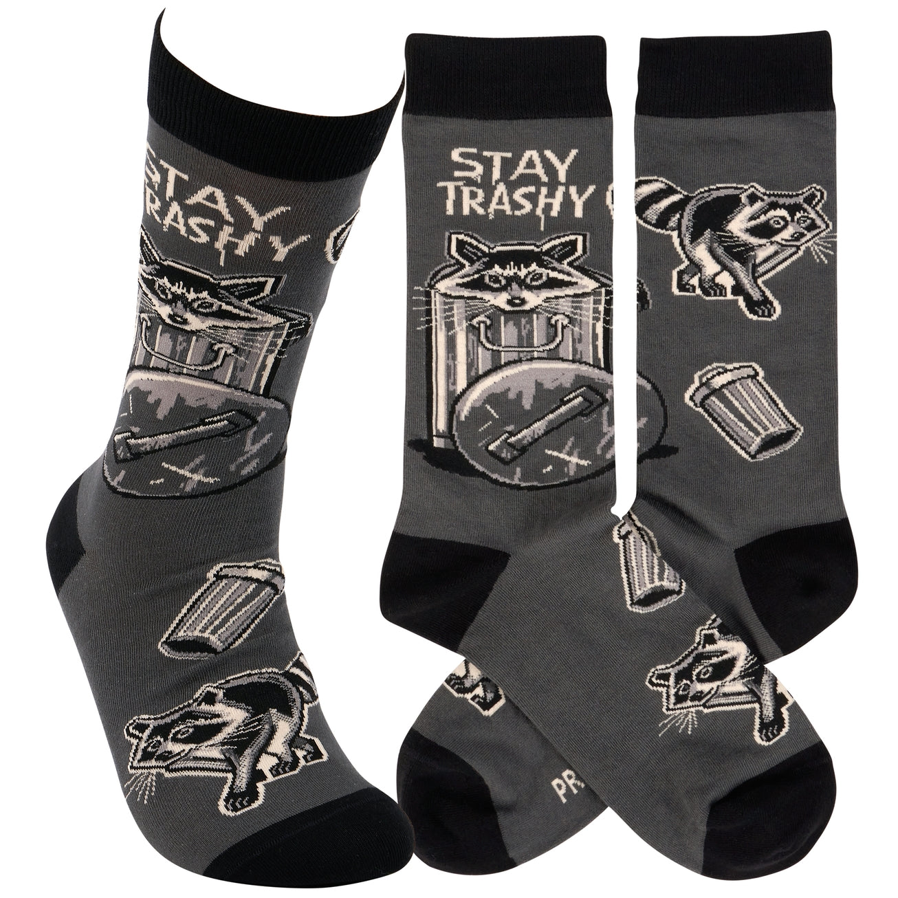 STAY TRASHY TRASH PANDA SOCKS
