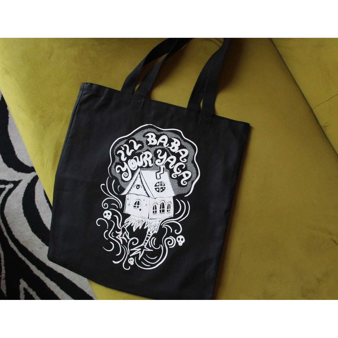 I'LL BABA YOUR YAGA CANVAS TOTE BAG
