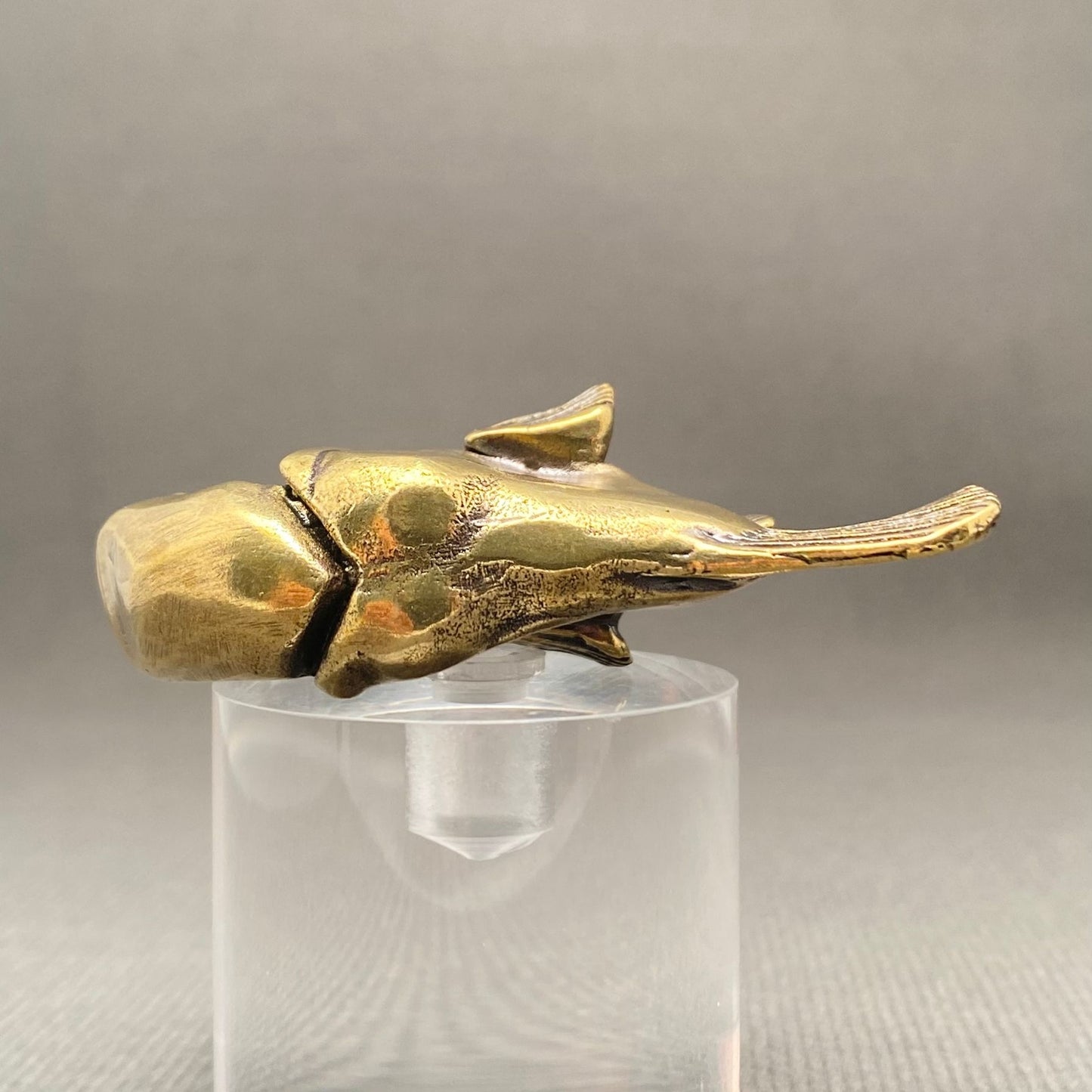 MINIATURE BRASS ANGLER FISH