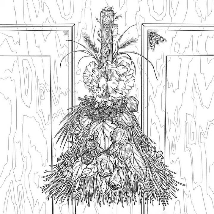 THE GREEN WITCH'S COLORING BOOK