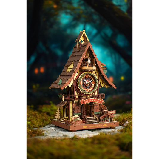 CUCKOO CLOCK 3-D WOODEN MINIATURE PUZZLE KIT