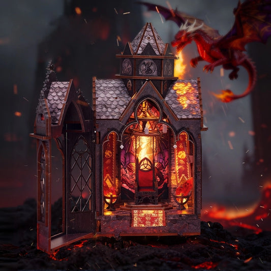 EMBER THRONE 3-D WOODEN MINIATURE BOOK NOOK KIT