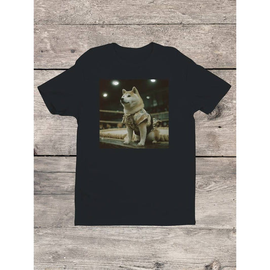 SHIBA INU IN SAMURAI ARMOR T-SHIRT
