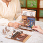 ARCADE DATING 3-D WOODEN MINIATURE BOOK NOOK KIT