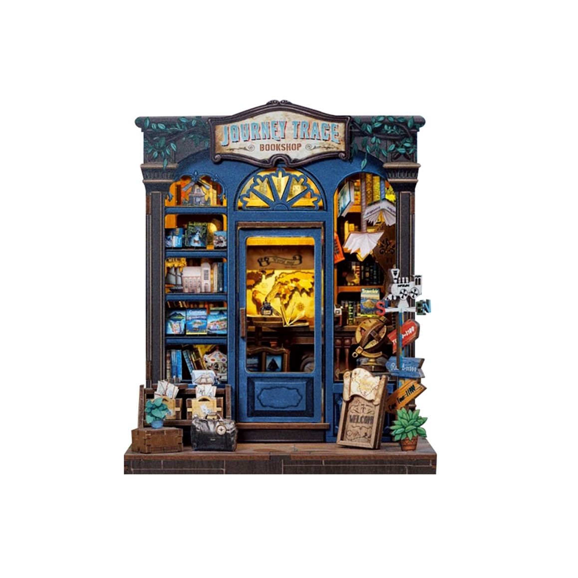 JOURNEY TRACE BOOKSHOP 3-D DIY BOOK NOOK KIT