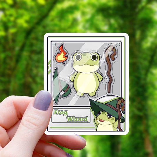 FROG WIZARD ACTION FIGURE STICKER