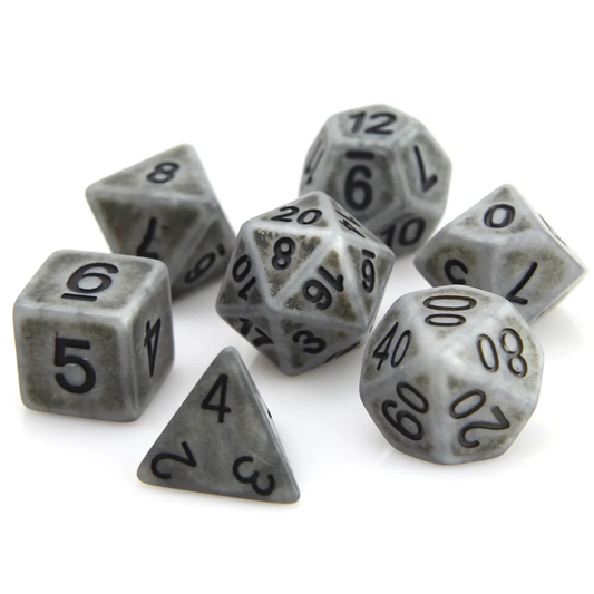 STONE ANCIENT DICE SET