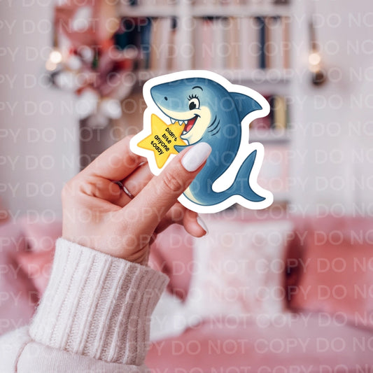 I DIDN'T BITE ANYONE TODAY STICKER