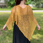 POPCORN KNIT PONCHO OR SHAWL