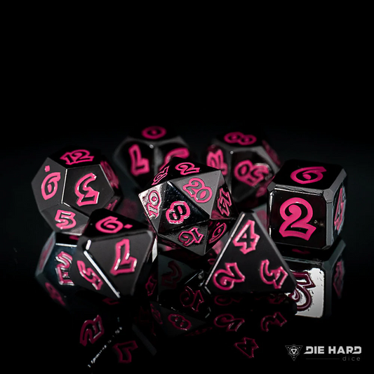 LUMINA DEATH BLOSSOM RPG 7PC METAL DICE SET