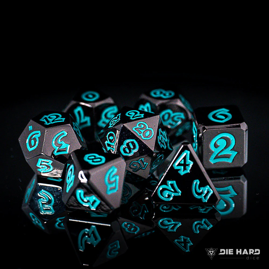 LUMINA FORBIDDEN LAGOON RPG 7PC METAL DICE SET
