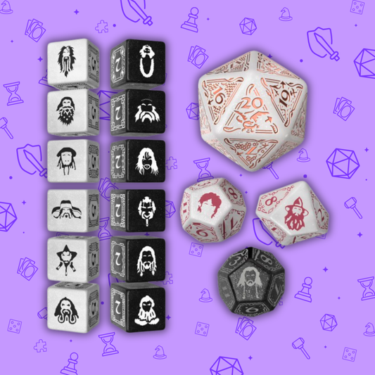 THE HOBBIT 7PC TCG DICE SET - RADIANT DAWN