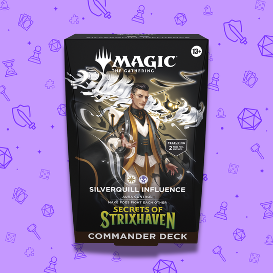 SECRETS OF STRIXHAVEN SILVERQUILL INFLUENCE COMMANDER DECK PREORDER