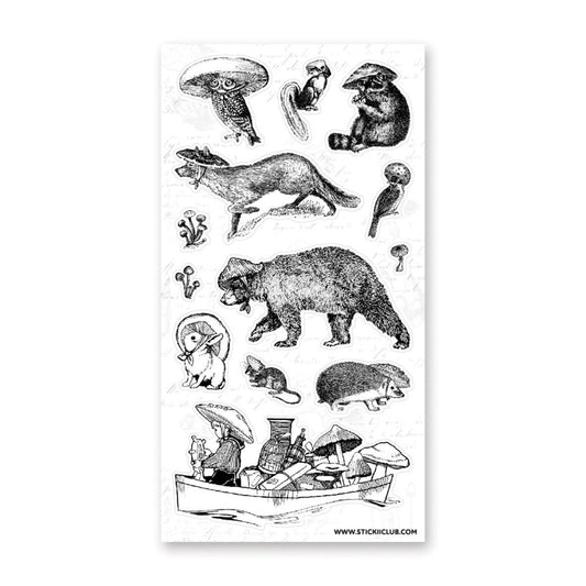 MUSHROOM CAPS STICKER SHEET