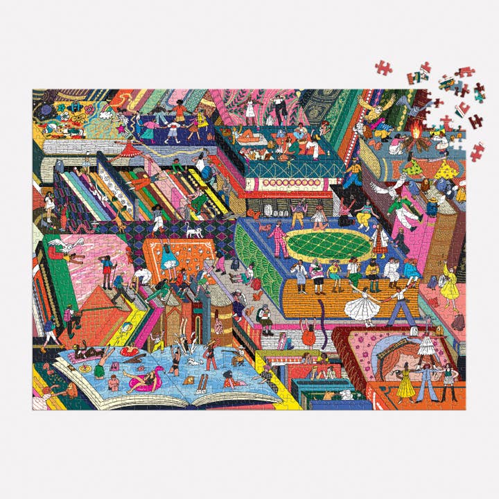 NOVEL NEIGHBORHOOD 1000PC FOIL PUZZLE