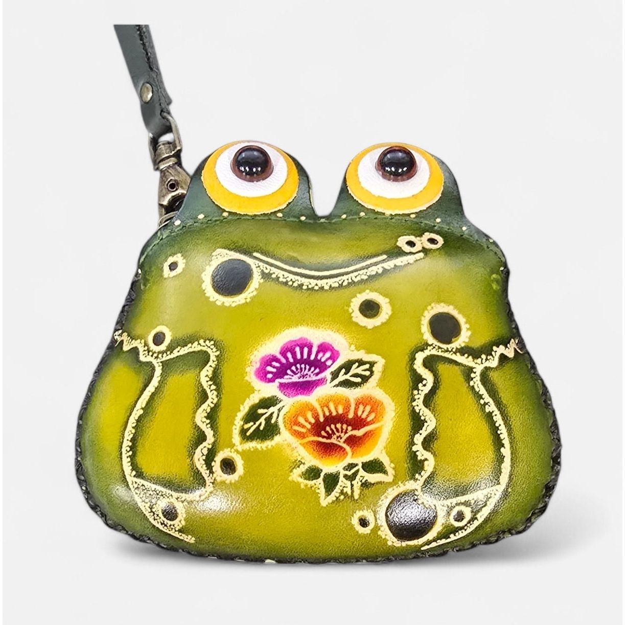FROG FRIEND LEATHER COIN PURSE