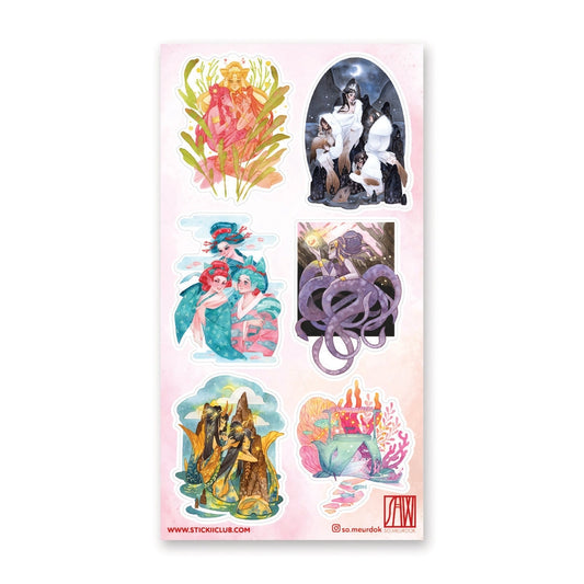 MYTHS BENEATH TIDES STICKER SHEETS