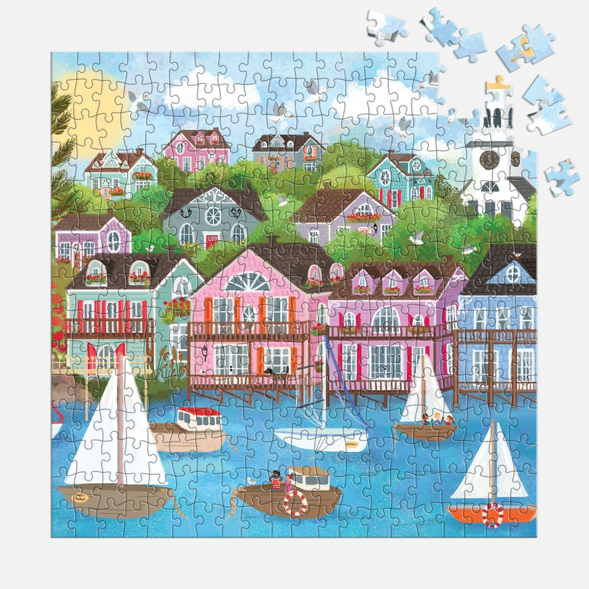 HARBOR BY THE SEA 300 PIECE JIGSAW PUZZLE