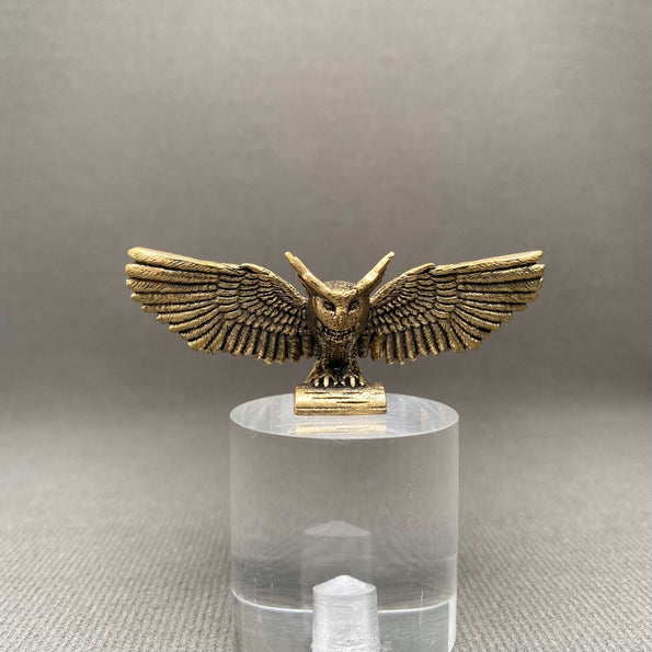 MINIATURE BRASS OWL