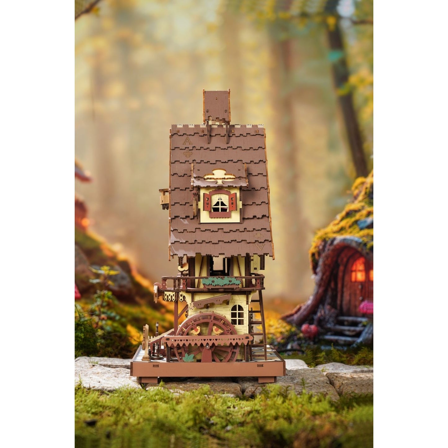 CUCKOO CLOCK 3-D WOODEN MINIATURE PUZZLE KIT