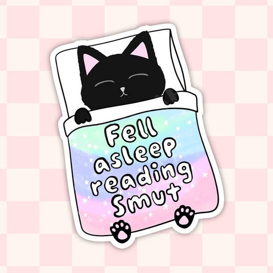 FELL ASLEEP READING SMUT STICKER