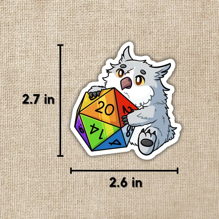 OWL BEAR PRIDE D20 STICKER