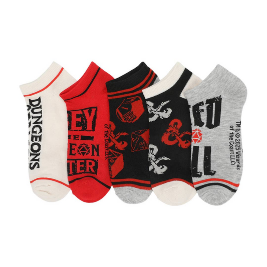 DUNGEONS & DRAGONS 5 PACK ANKLE SOCKS