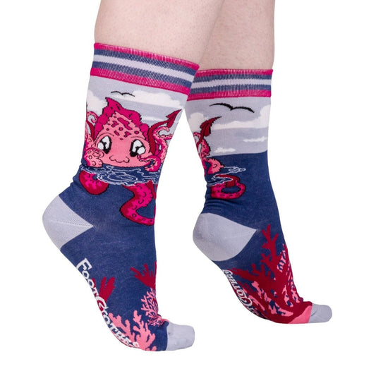 CUTE KRAKEN CREW SOCKS BY FOOTCLOTHES