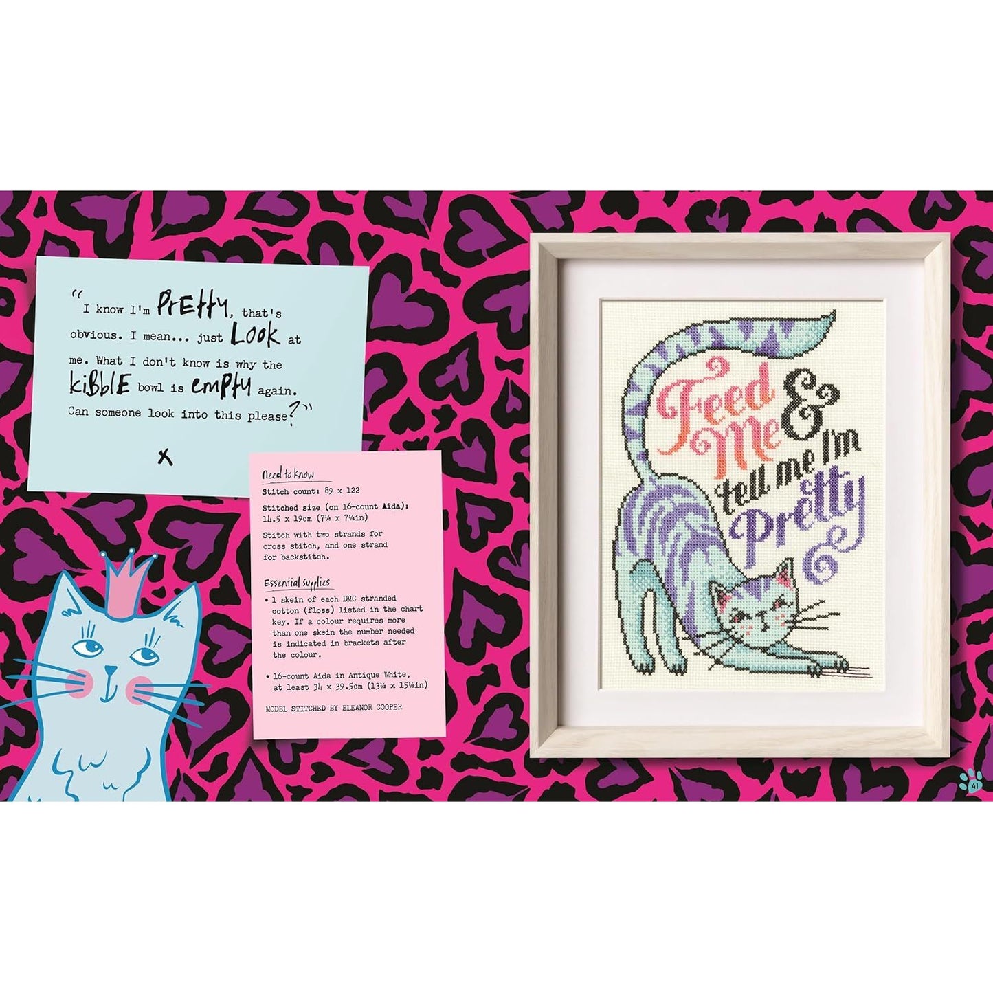 CROSS STITCH WITH CATTITUDE BY EMMA CONGDON