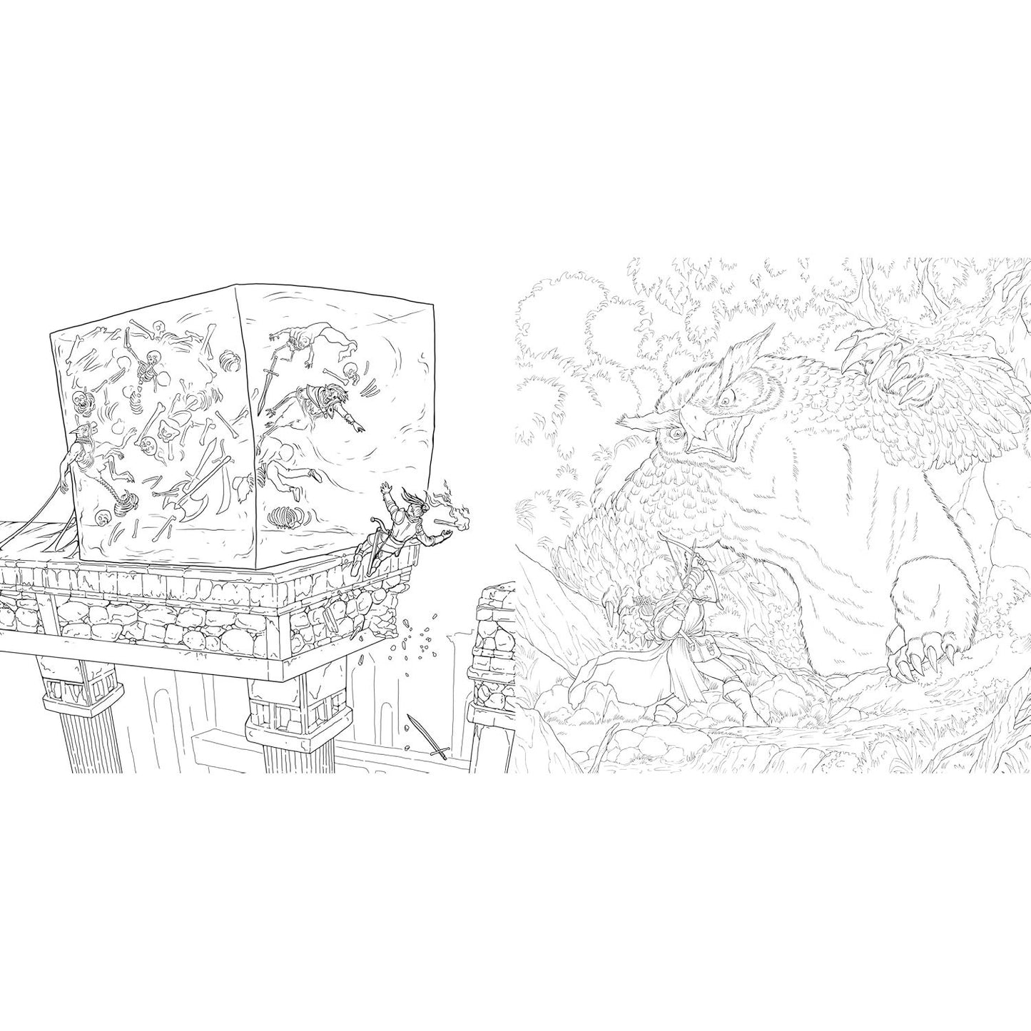 THE DUNGEONS & DRAGONS COLORING BOOK