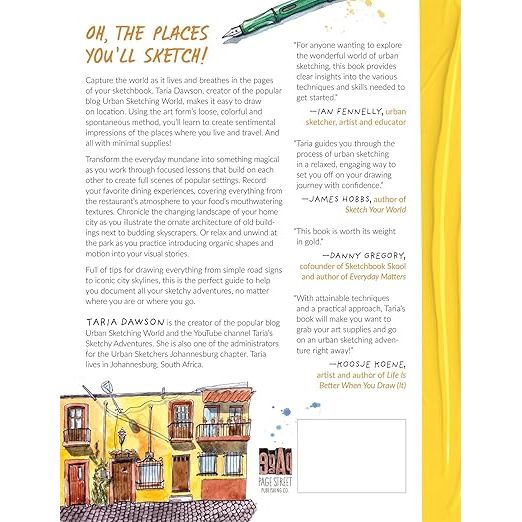 THE BEGINNERS GUIDE TO URBAN SKETCHING BY TARIA DAWSON