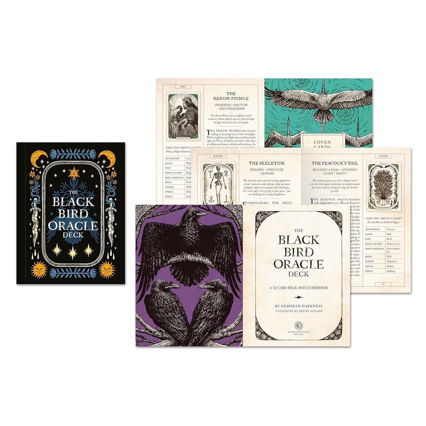 THE BLACK BIRD ORACLE DECK: A 52-CARD DECK AND GUIDEBOOK BY DEBORAH HARKNESS AND HESTER ASPLAND