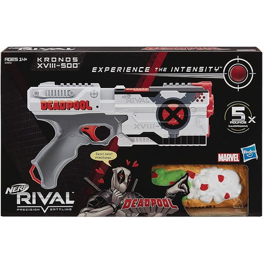 DEADPOOL RIVAL KRONOS XVIII-500 WHITE EDITION NERF GUN