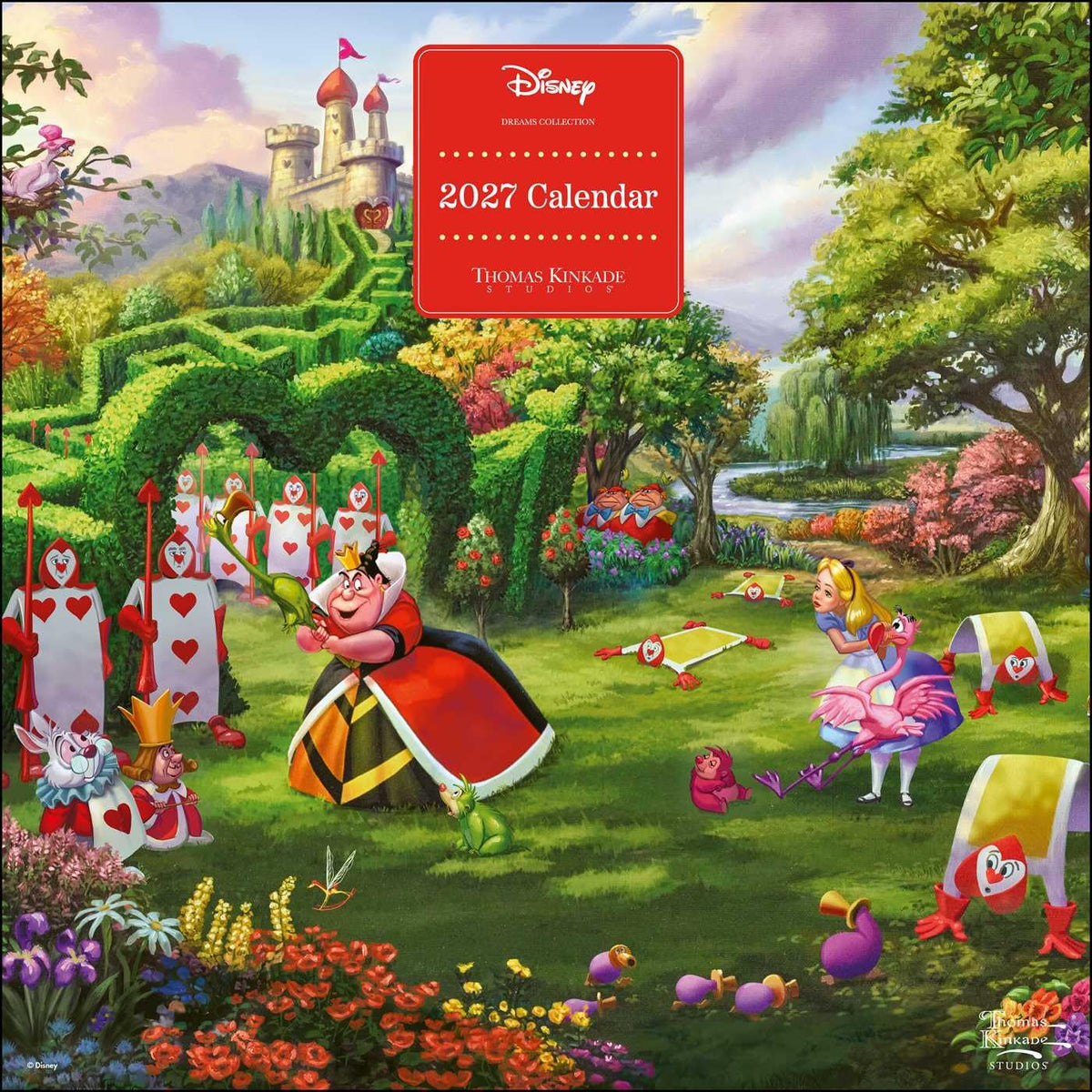 DISNEY DREAMS COLLECTION BY THOMAS KINKADE STUDIOS 2027 WALL CALENDAR