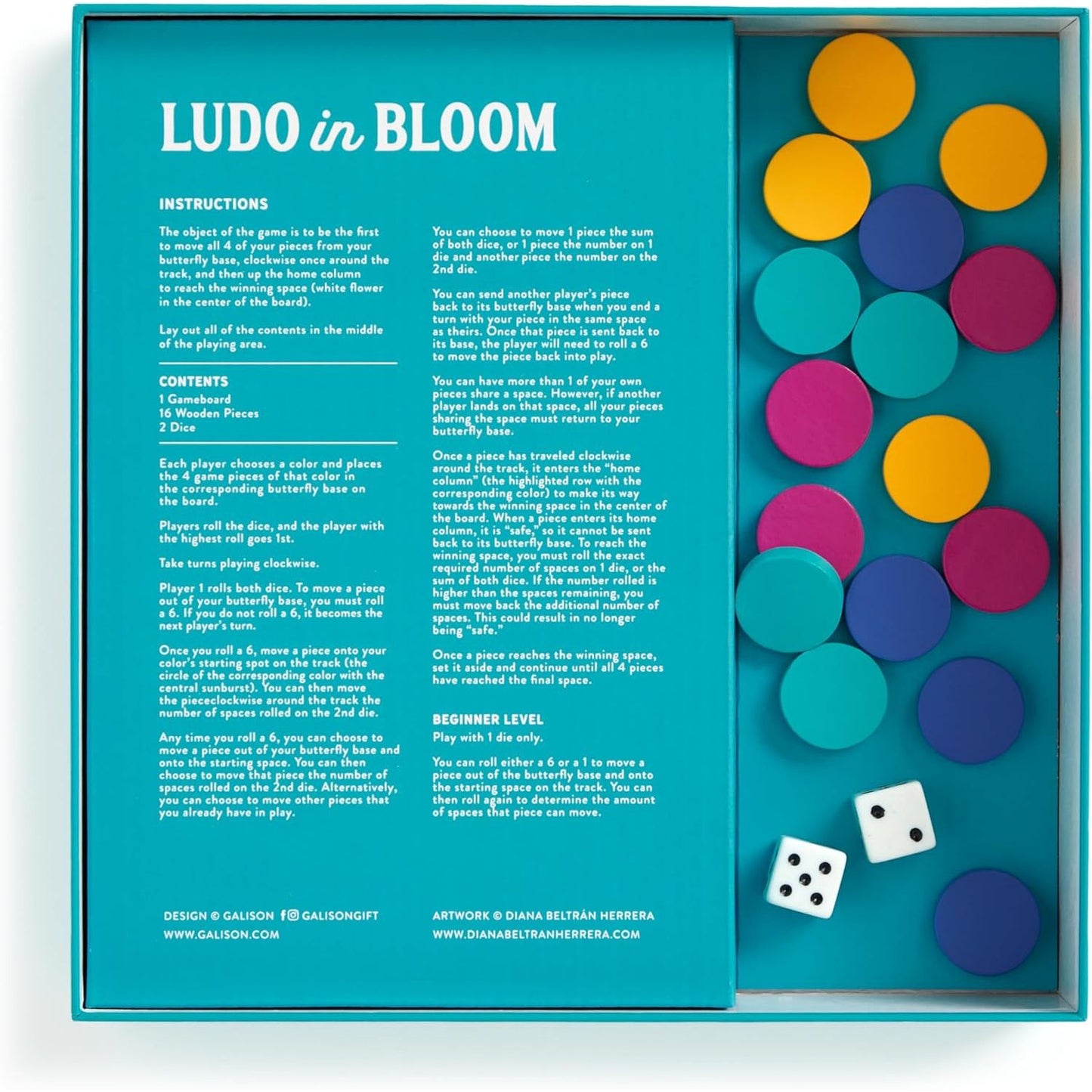 LUDO IN BLOOM BANDANA BOARD GAME