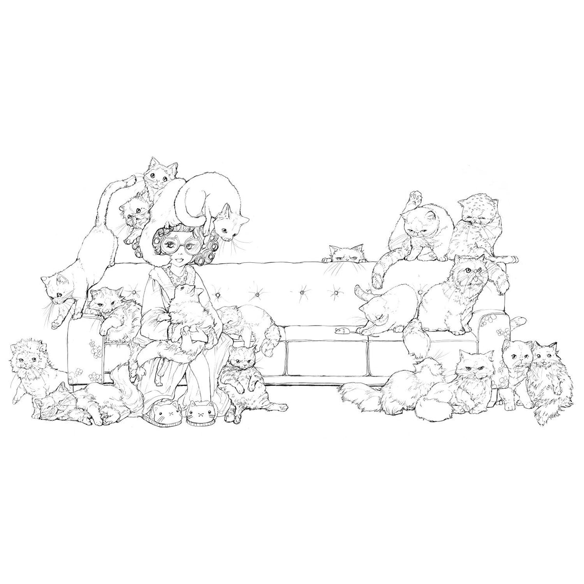 POP MANGA: CATITUDE COLORING BOOK BY CAMILLA D'ERRICO