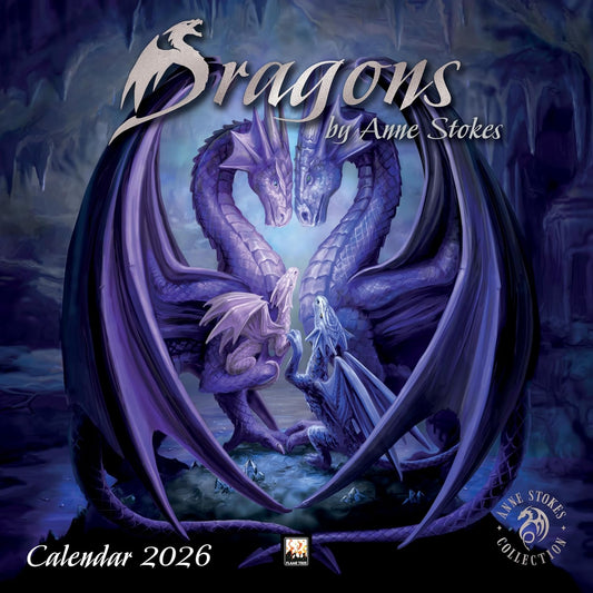 DRAGONS BY ANNE STOKES WALL CALENDAR 2026