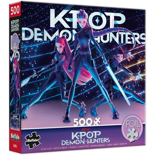 K-POP DEMON HUNTERS BATTLE 500PC FOIL PUZZLE
