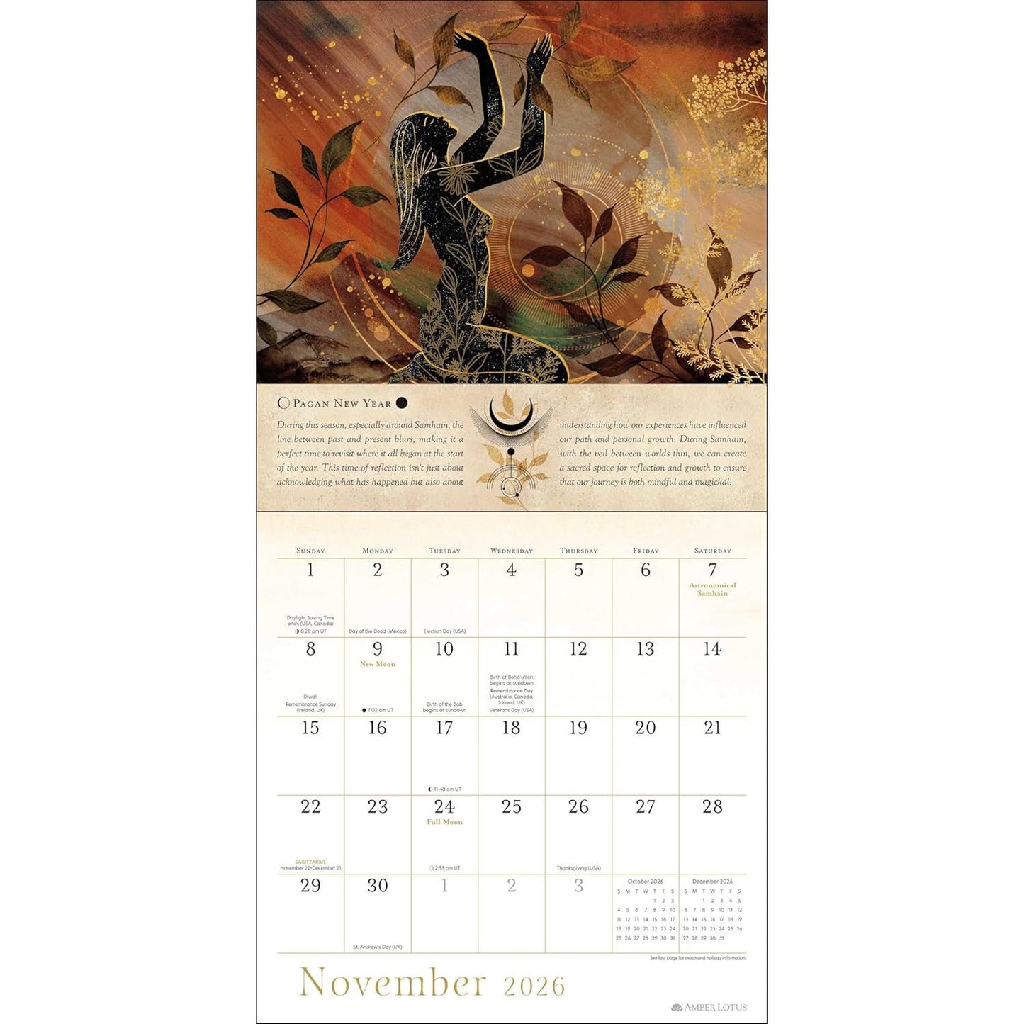 YEAR OF THE WITCH WALL CALENDAR 2026