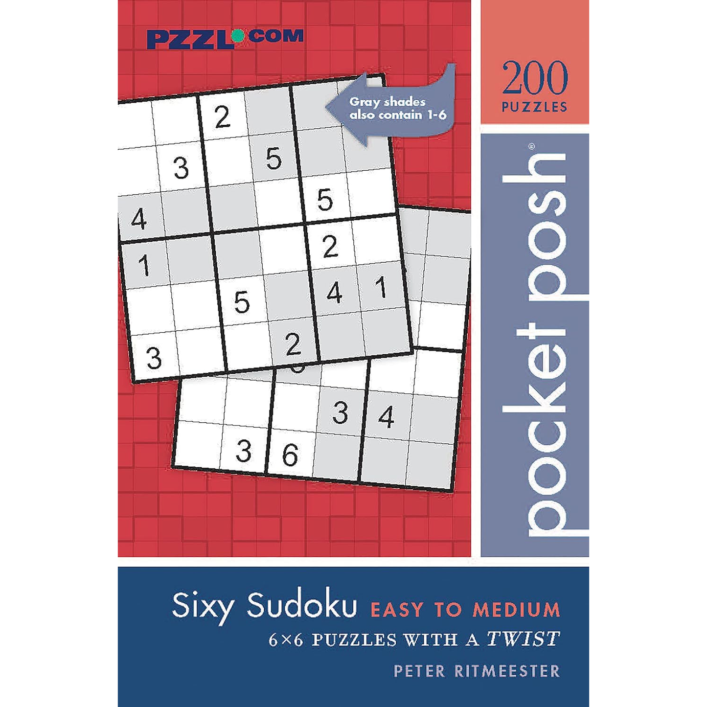SIXY SUDOKU POCKET POSH EASY TO MEDIUM 200 PUZZLES