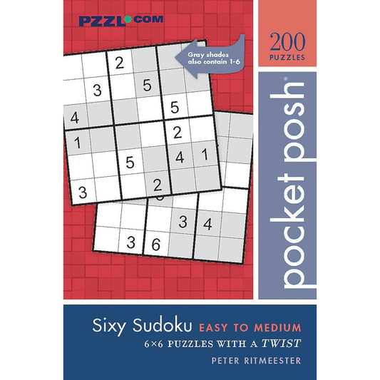 SIXY SUDOKU POCKET POSH EASY TO MEDIUM 200 PUZZLES
