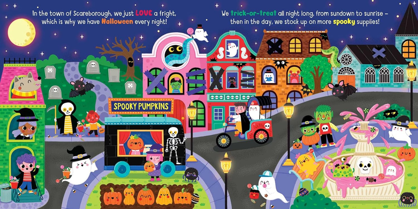 TRICK OR TREAT: PADDED BOARD BOOK BY EM BRUCE AND LIV WAN