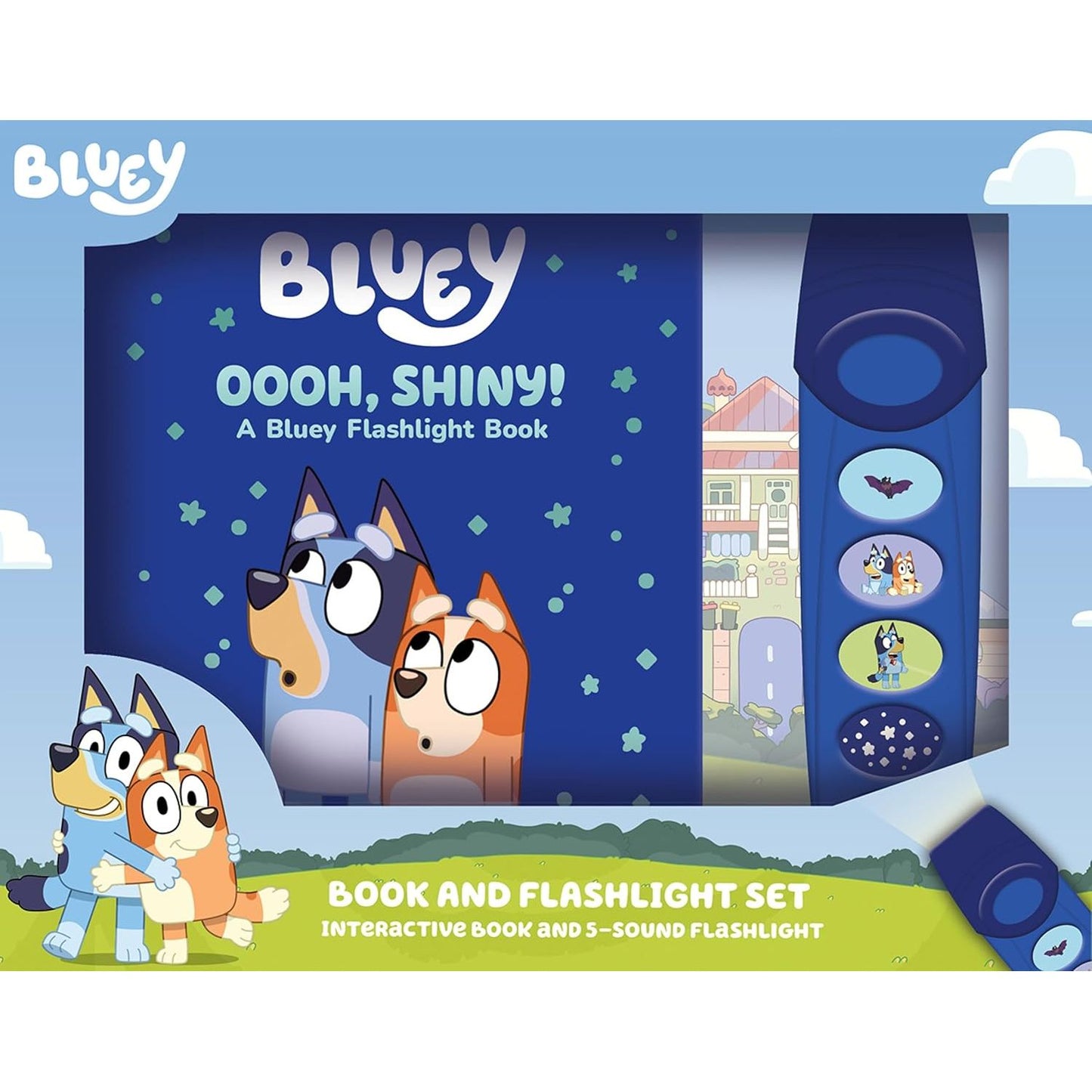 OOOH, SHINEY! A BLUEY FALSHLIGHT BOOK (COMES WITH FLASHLIGHT!)