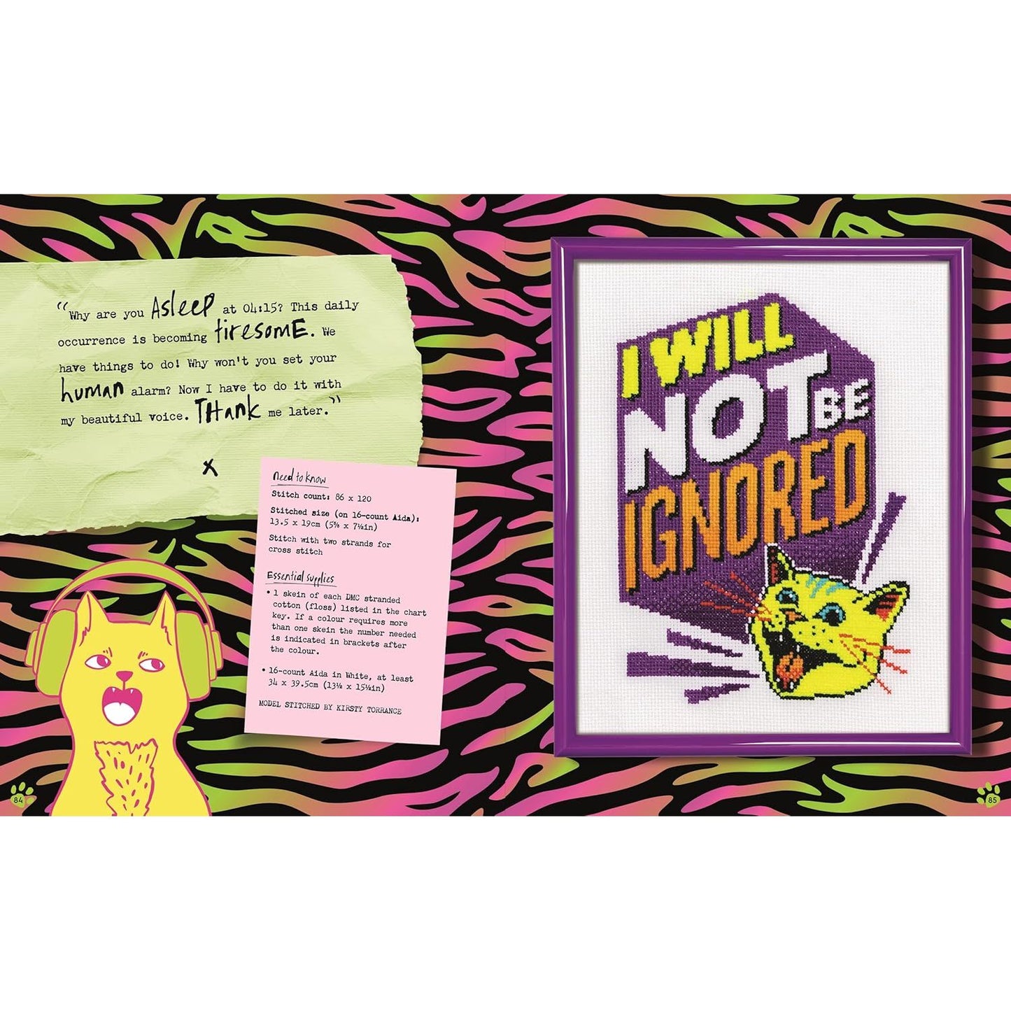 CROSS STITCH WITH CATTITUDE BY EMMA CONGDON