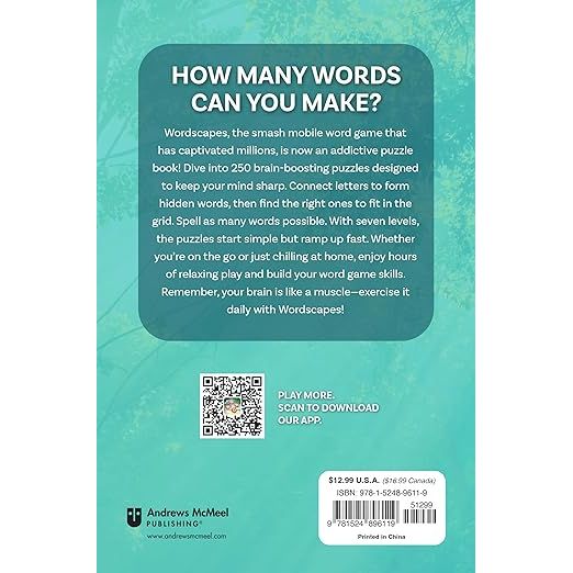 THE OFFICIAL WORDSCAPES PUZZLE BOOK VOLUME 1